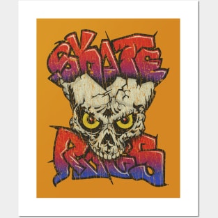 Skate Rags Graffiti Skull 1985 Posters and Art